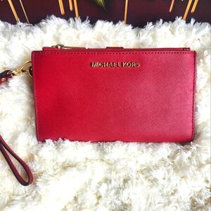 Michael Kors Scarlet Red Wristlet